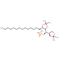 570414-09-4 (2R,3R,4R,5R)-1,2:4,5-Di-O-isopropylidene-3-nonadecanol Methanesulfonate chemical structure