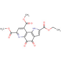 80721-47-7 7,9-Dimethoxycarbonyl-2-ethoxycarbonyl-1H-pyrrolo-[2,3-f]quinoline-4,5-dione chemical structure