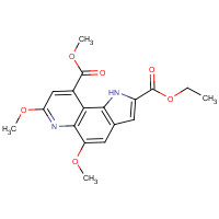 133706-80-6 7,9-Dimethoxycarbonyl-2-ethoxycarbonyl-5-methoxy-1H-pyrrolo-[2,3-f]quinoline chemical structure