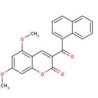 86548-40-5 5,7-Dimethoxy-3-(1-naphthoyl)coumarin chemical structure