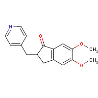 4803-57-0 5,6-Dimethoxy-2-(4-pyridylmethyl)-1-indanone chemical structure