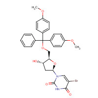 63660-21-9 5'-O-(4,4'-Dimethoxytrityl)-5-bromo-2'-deoxyuridine chemical structure