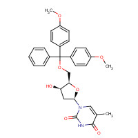 112501-53-8 5'-O-(4,4'-Dimethoxytrityl)-3'-b-hydroxythymidine chemical structure