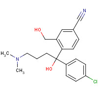 1076200-05-9 4-[4-(Dimethylamino)-1-(4'-chlorophenyl)-1-hydroxybutyl]-3-(hydroxymethyl)-benzonitrile chemical structure