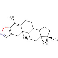71507-21-6 (17b)-4,17-Dimethyl-androsta-2,4-dieno[2,3-d]isoxazol-17-ol chemical structure