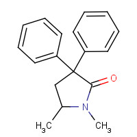 30223-75-7 1,5-Dimethyl-3,3-diphenyl-2-pyrrolidone chemical structure