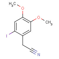 58432-84-1 3,4-Dimethoxy-6-iodophenylacetonitrile chemical structure