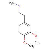 3490-06-0 2-(3,4-Dimethoxyphenyl)-N-methylethylamine chemical structure