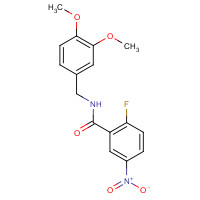 247568-67-8 N-(3,4-Dimethoxybenzyl)-2-fluoro-5-nitrobenzamide chemical structure