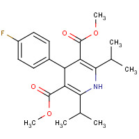 132008-67-4 Dimethyl 1,4-Dihydro-2,6-diisopropyl-4-(4-fluorophenyl)-pyridine-3,5-dicarboxylate chemical structure