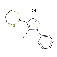 201008-67-5 3,5-Dimethyl-4-(1,3-dithian-yl)-1-phenylpyrazole chemical structure