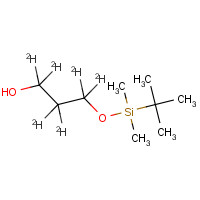 1224439-44-4 3-[[(1,1-Dimethylethyl)dimethylsilyl]oxy]-1-propanol-d6 chemical structure