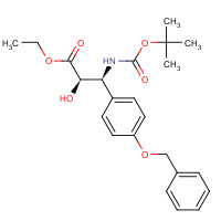382596-26-1 (aR,bS)-b-[[(1,1-Dimethylethoxy)carbonyl]amino]-a-hydroxy-4-(phenylmethoxy)-benzenepropanoic Acid Ethyl Ester chemical structure