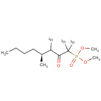 1329642-51-4 Dimethyl (4S)-4-Methyl-(2-oxooctyl)phosphonate-d3 chemical structure
