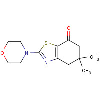 15091-04-0 5,6-Dihydro-5,5-dimethyl-2-(4-morpholinyl)-7(4H)-benzothiazolone chemical structure