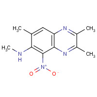 149703-60-6 2,3-Dimethyl-5-nitro-6-methylamino-7-methyl-quinoxaline chemical structure