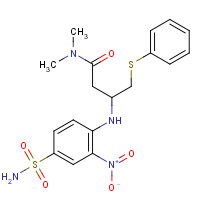 406233-34-9 (R)-N,N-Dimethyl-3-[(2-nitro-4-sulfamoylphenyl)amino]-4-phenylsulfanylbutanamide chemical structure