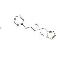 109732-56-1 N,N-Dimethyl-N-2-phenoxyethyl-N-2'-thenylammonium Iodide chemical structure