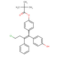 177748-18-4 (E)-2,2-Dimethyl-propanoic Acid 4-[4-Chloro-1-(4-hydroxyphenyl)-2-phenyl-1-butenyl]phenyl Ester chemical structure