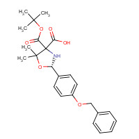 382596-28-3 (4S,5R)-2,2-Dimethyl-4-[4-(phenylmethoxy)phenyl]-3,5-oxazolidinedicarboxylic Acid 3-(1,1-Dimethylethyl) Ester chemical structure