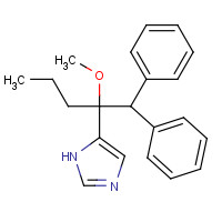 106147-71-1 5-[1-(Diphenylmethyl)-1-methoxybutyl]-1H-imidazole chemical structure