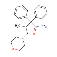 7577-18-6 rac 2,2-Diphenyl-3-methyl-4-morpholinobutanamide chemical structure