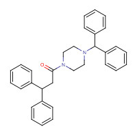 41332-24-5 1-[4-(Diphenylmethyl)-1-piperazinyl]-3,3-diphenyl-1-propanone chemical structure