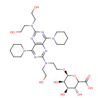 63912-02-7 Dipyridamole Mono-O-b-D-glucuronide chemical structure