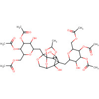 230963-26-5 3,6-Di-O-(3,4,6-tri-O-acetyl-b-D-mannopyranosylethylidyne)-1,2-O-ethylidene-b-D-mannopyranose chemical structure