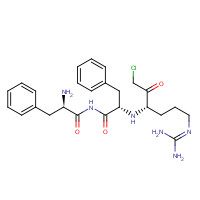 74392-49-7 D-Phe-Phe-Arg Chloromethylketone Trifluoroacetate Salt chemical structure