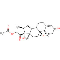 912-38-9 9b,11b-Epoxy-17,21-dihydroxy-16b-methylpregna-1,4-diene-3,20-dione 21-Acetate chemical structure