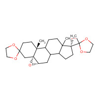 3496-78-4 (5a,6a)-Epoxy-17a-hydroxy-pregnane-3,20-dione-3,20-bis(ethyleneketal) chemical structure
