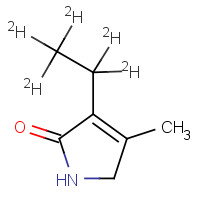 1028809-94-0 3-(Ethyl-d5)-1,5-dihydro-4-methyl-2H-pyrrol-2-one chemical structure