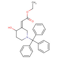 239466-40-1 rac- (2E)-3-[(Ethoxycarbonyl)methylene]-1-trityl-4-piperidinol chemical structure
