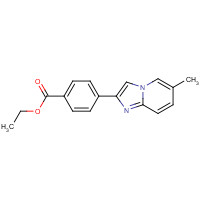 109461-69-0 2-[4-(Ethoxycarbonyl)phenyl]-6-methyl-imidazo[1,2-a]pyridine chemical structure