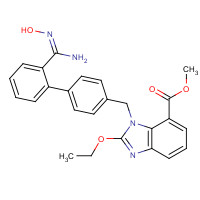 147403-65-4 2-Ethoxy-1-[[2'-[(hydroxyamino)iminomethyl][1,1'-biphenyl]-4-yl]methyl]-1H-benzimidazole-7-carboxylic Acid Methyl Ester chemical structure