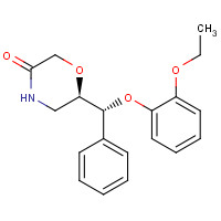 98769-79-0 rel-(2R,3R)-6-[a-(2-Ethoxyphenoxy)benzyl]morpholin-3-one chemical structure