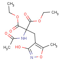 127020-34-2 Ethyl 2-Acetamido-2-ethoxycarbonyl-3-[3-hydroxy-5-methylisoxazol-4-yl]propanoate chemical structure