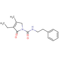 247098-18-6 3-Ethyl-2,5-dihydro-4-methyl-2-oxo-N-(2-phenylethyl)-1H-pyrrole-1-carboxamide chemical structure