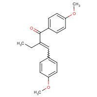90-92-6 a-Ethyl-4,4'-dimethoxychalcone chemical structure
