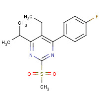 1185128-49-7 Ethyl 4-(4-Fluorophenyl)-6-isopropyl-2-(methylsulfonyl)pyrimidine-5-carboxylate-d6 chemical structure