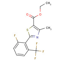 317319-21-4 Ethyl 2-[3-Fluoro-(trifluoromethyl)phenyl]-4-methyl-thiazole-5-carboxylate chemical structure