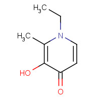 30652-12-1 1-Ethyl-3-hydroxy-2-methyl-4-pyridinone chemical structure