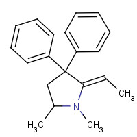 30223-73-5 2-Ethylidene-1,5-dimethyl-3,3-diphenylpyrrolidine chemical structure