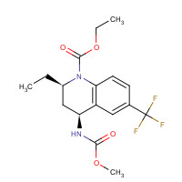 474645-94-8 (2R,4S)-2-Ethyl-4-methoxycarbonylamino-6-trifluoromethyl-3,4-dihydro-2H-quinoline-1-carboxylic Acid Ethyl Ester chemical structure