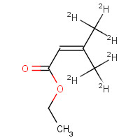 53439-15-9 Ethyl 3-Methyl-2-butenoate-d6 chemical structure