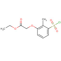 91427-62-2 Ethyl [2-Methyl-3-(chlorosulfonyl)phenoxy]acetate chemical structure
