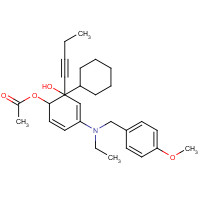181647-10-9 4-[N-Ethyl-(4-methoxyphenyl)methylamino]-2-butynyl-2-cyclohexyl-2-hydroxybenzene Acetate chemical structure