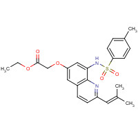316124-90-0 Ethyl 2-[2-(2-Methyl-1-propenyl)-6-quinolyloxy-8-p-toluenesulfonamido)acetate chemical structure