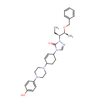 184177-83-1 2-[(1S,2S)-1-Ethyl-2-(phenylmethoxy)propyl]-2,4-dihydro-4-[4-[4-(4-hydroxyphenyl)-1-piperazinyl]phenyl]-3H-1,2,4-triazol-3-one chemical structure